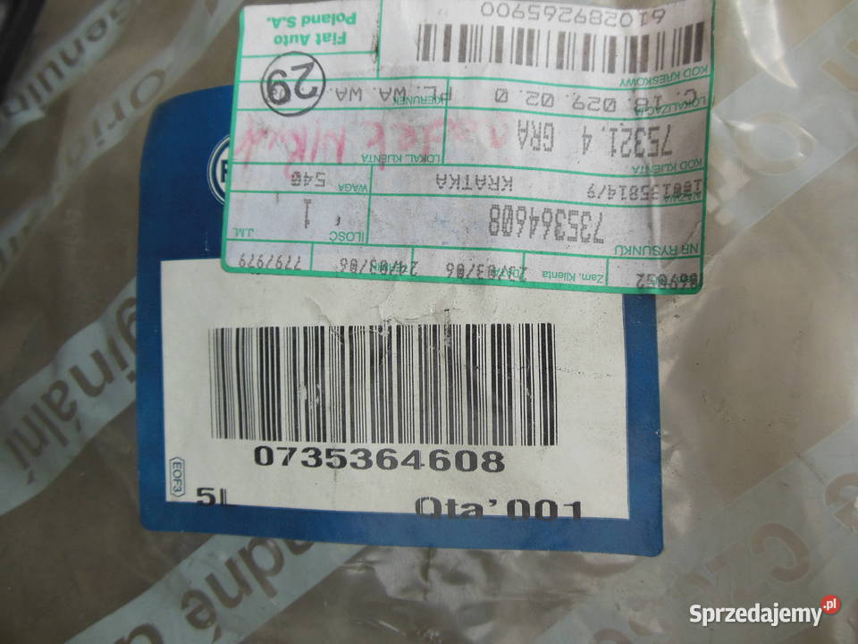 735364608 FIAT PANDA 2 II 03 KRATKA ZDERZAKA Kozy