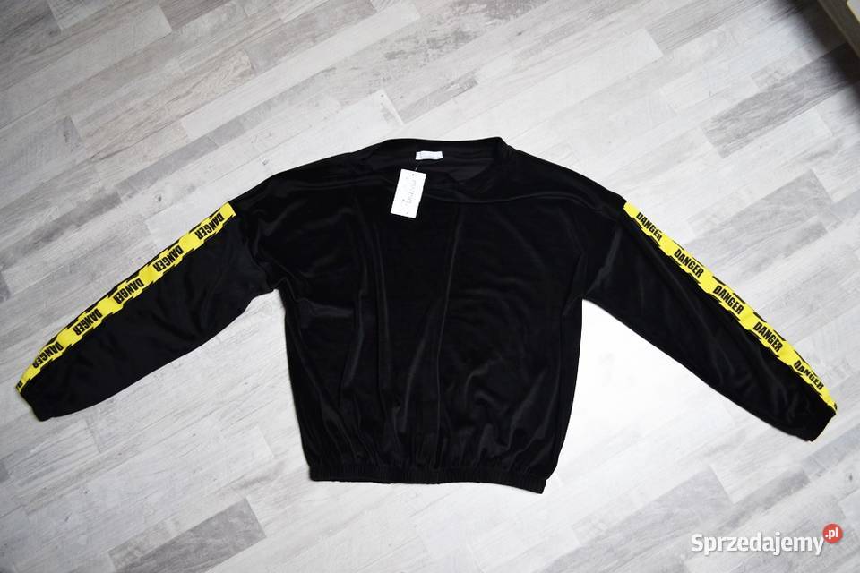 komplet welurowy czarny Spodnie welurowe dresowe Toruń