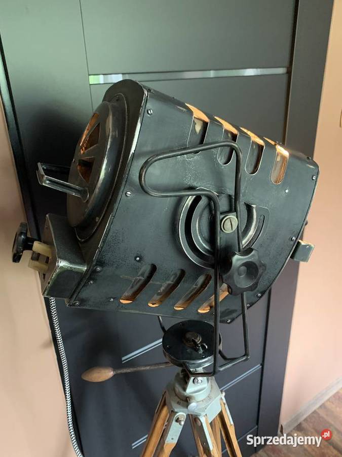 Lampa loft podłogowa lata 70 teatralna