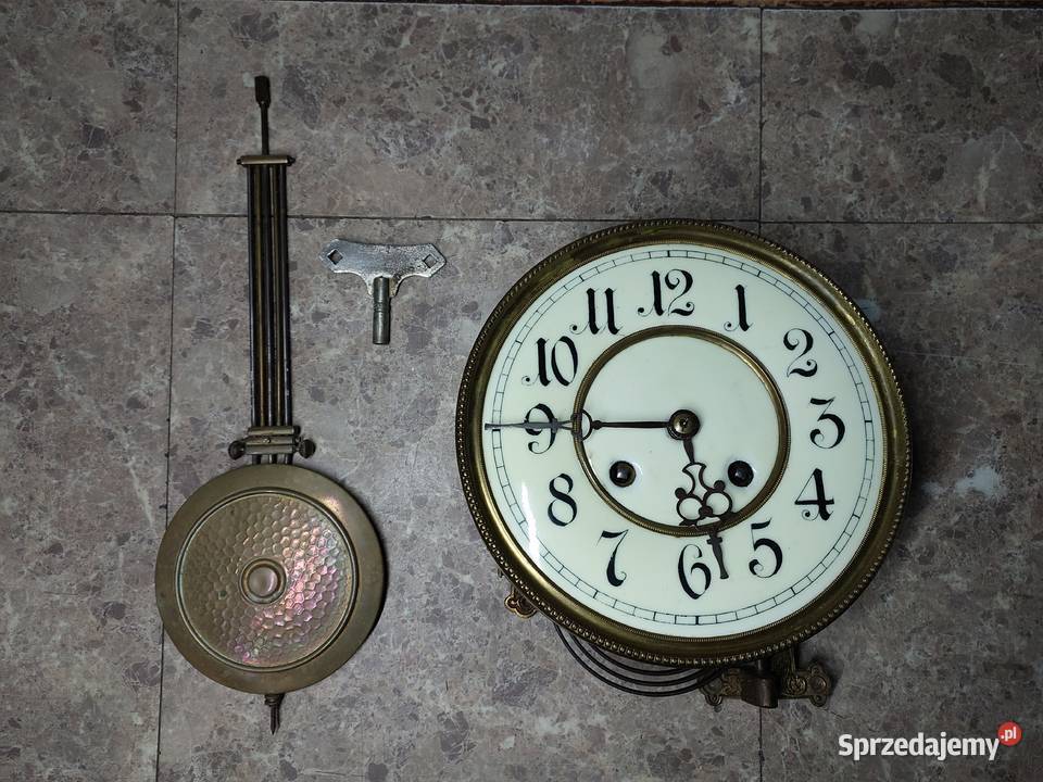 165 Zestaw mechanizm zegara ślązak Kienzle Tczew