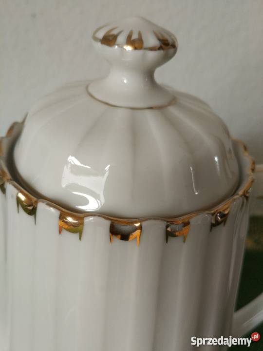 Duży dzbanek Askania Gold porcelana małopolskie Ropa sprzedam