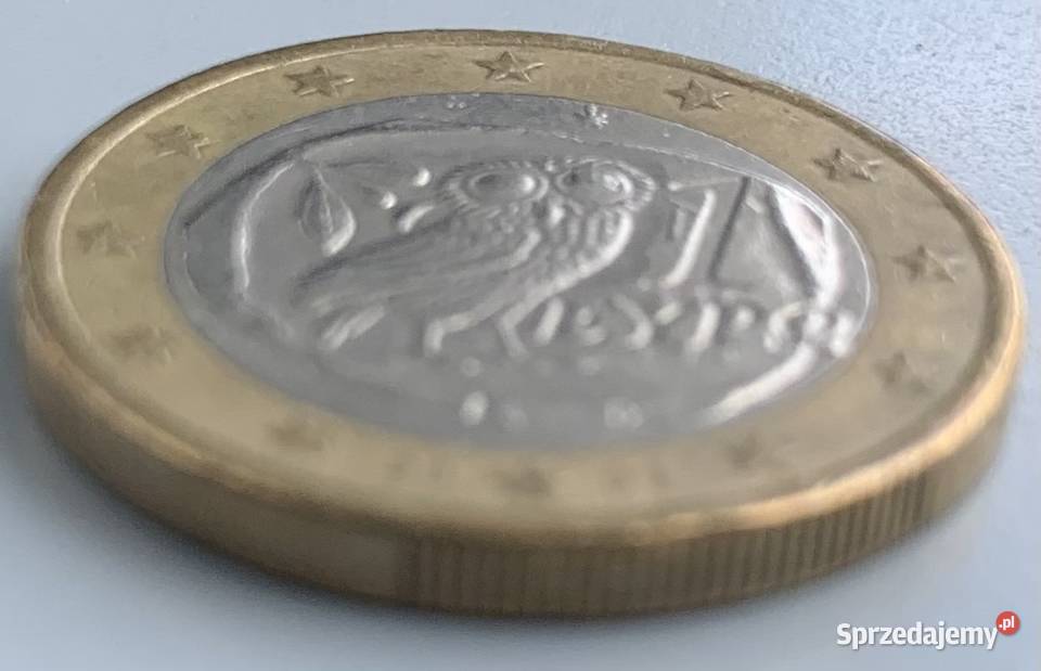 1 euro kolekcjonerskie z sową 2002R z literką S Poznań