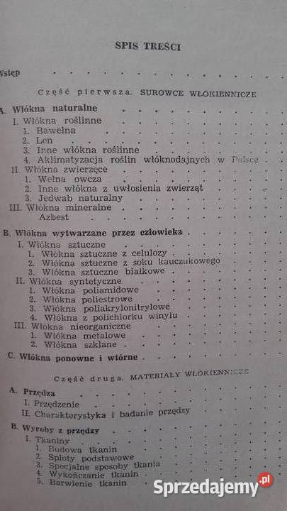 Materiałoznawstwo odzieżowe M Chyrosz i inni Książki i Podręczniki