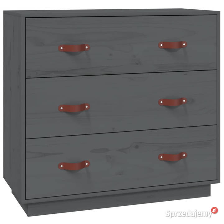 Komoda szara 80x40x75 lite drewno sosnowe Warszawa
