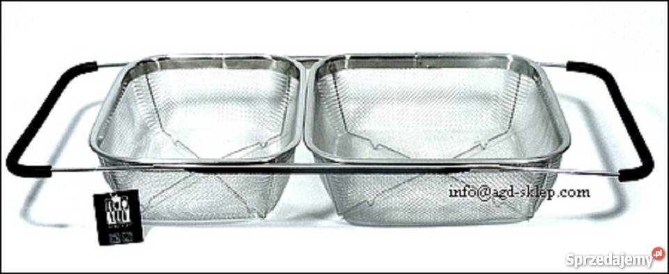Ociekacz 2 komorowy rozsuwane uchwyty Akcesoria kuchenne Kołobrzeg