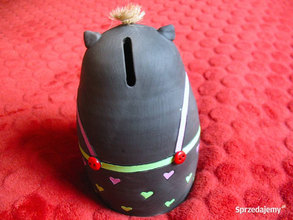 Kot Skarbonka 155 x 10 Czarna ceramika mazowieckie Siedlce