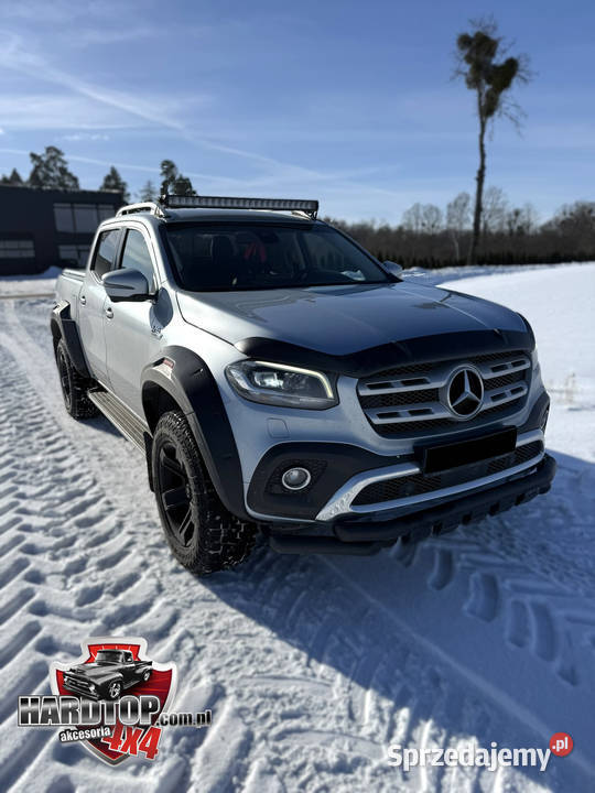 Orurowanie przednie MERCEDES X 76mm Czarne Pasłęk