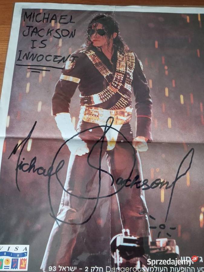 Sprzedam plakat z autografem Michael Jackson