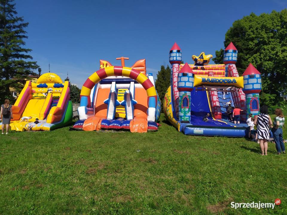 Zjeżdżalnie dmuchane popcorn wata cukrowa
