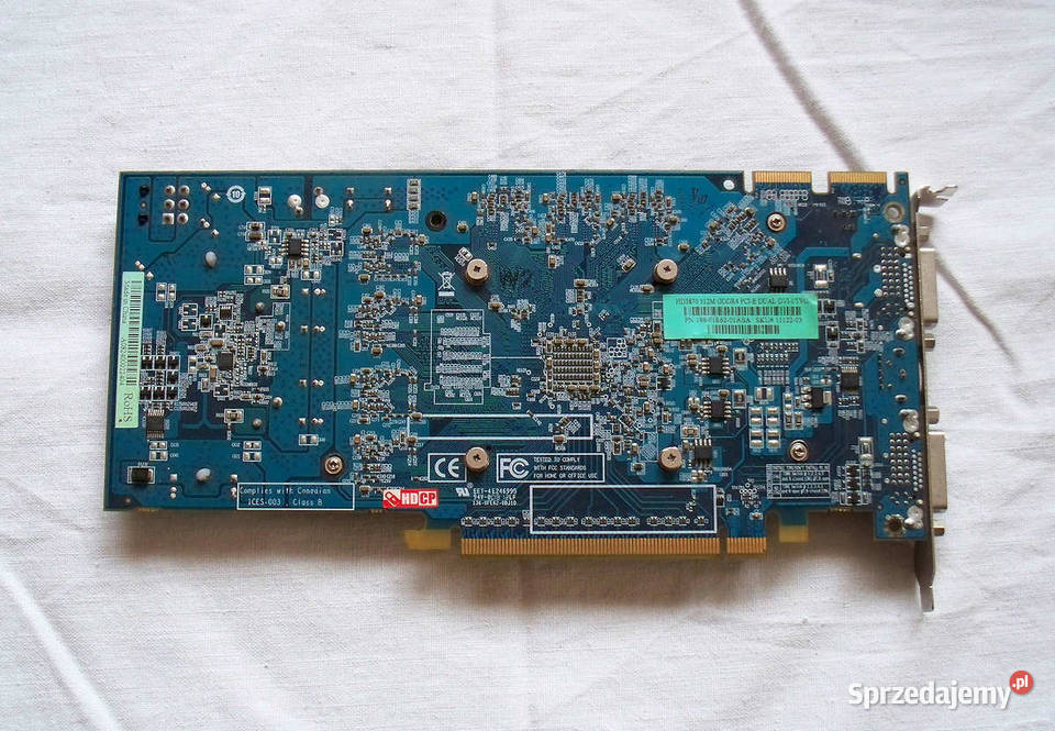 Retro Karta Graficzna Radeon HD 3870 ATI 512MB Opoczno
