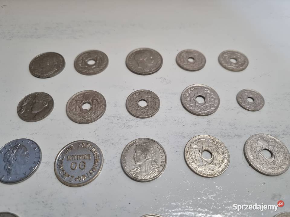 Sprzedam monety kolekcjonerskie centimes i inne wielkopolskie sprzedam
