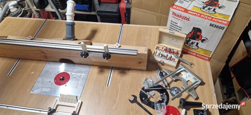stół warsztatowy frezarski 2w1 z frezarką Makita Aleksandrów Łódzki sprzedam