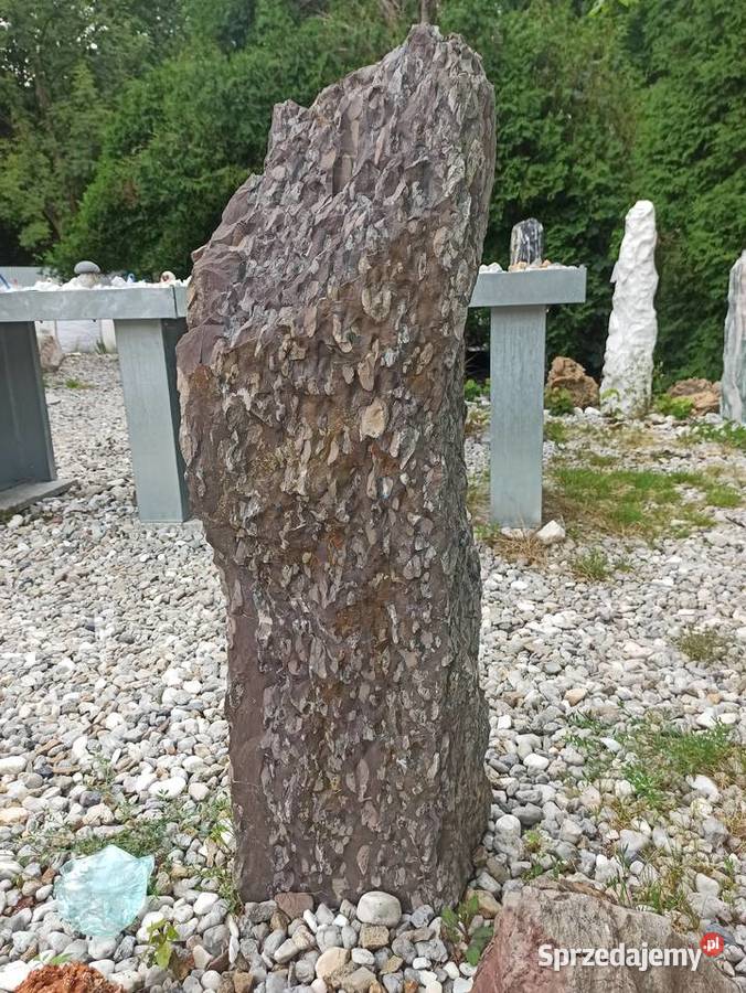 Kamień do ogrodu ozdobny Monolit duża szpilka Andrychów