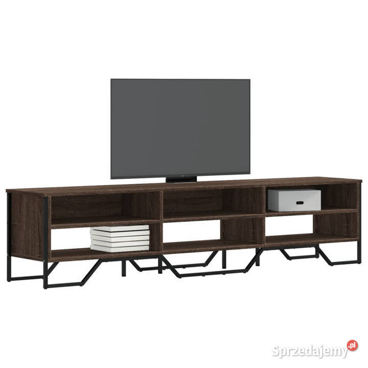 Szafka pod telewizor brązowy dąb 180x34x41 RTV Warszawa