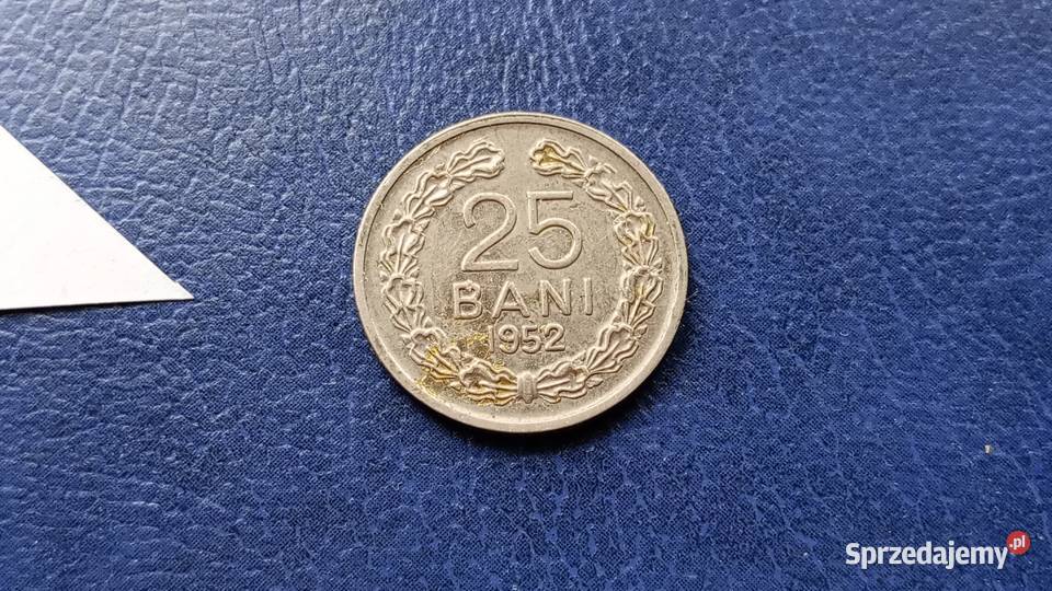 Stare monety 25 bani 1952 Rumunia Lesko