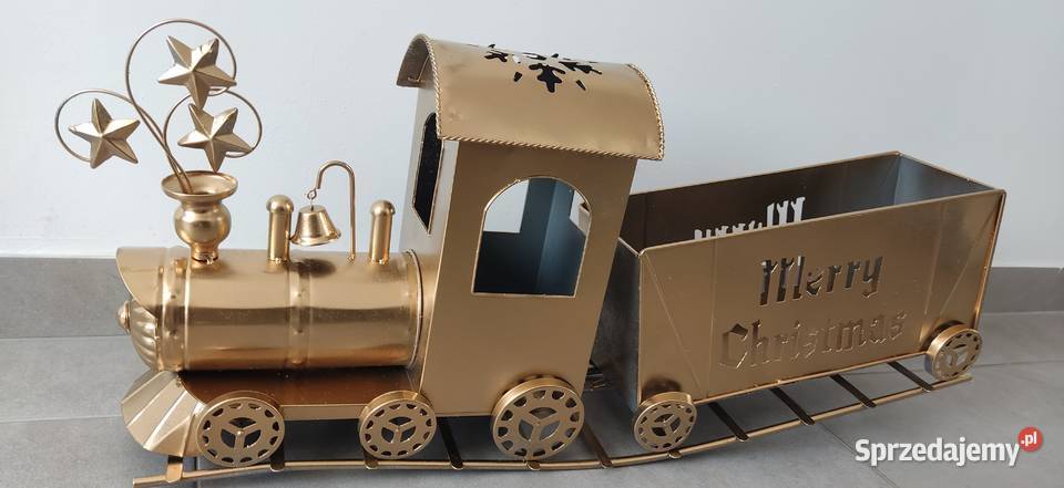 POCIAG ZŁOTY OZDOBA DEKORACJA Dekoracje i ozdoby Straszęcin