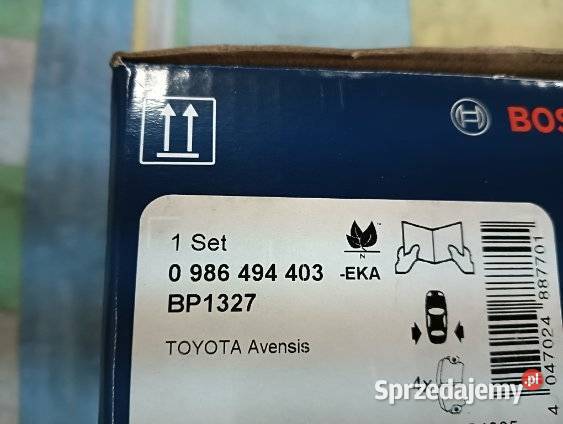 Tarcze i klocki hamulcowe Toyota Avensis T27 20 wielkopolskie Sikorzyn