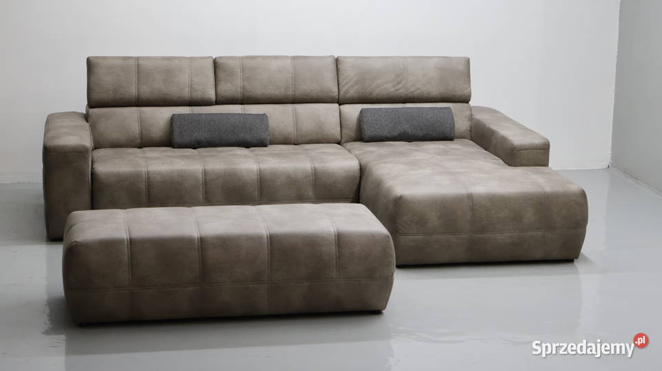 TOL Narożnik szary brązowa regulowane zagłowki 92cm Poznań