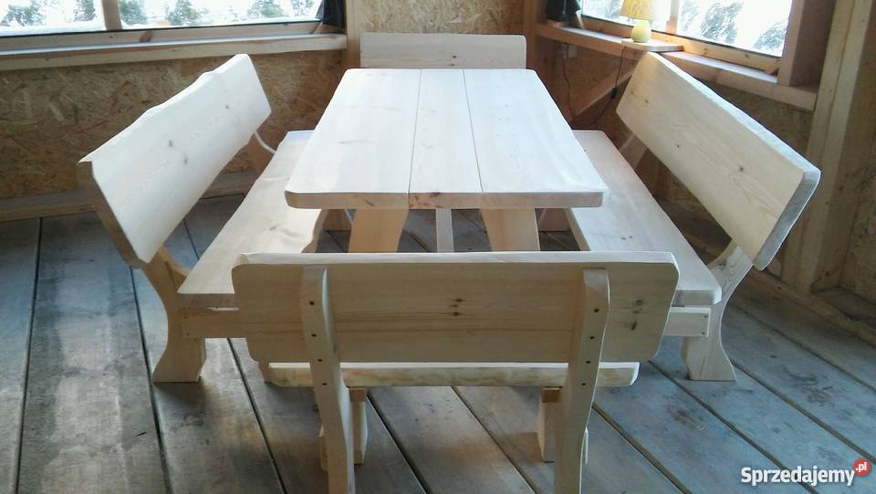 Meble ogrodowe barowe drewniane z Chojnice