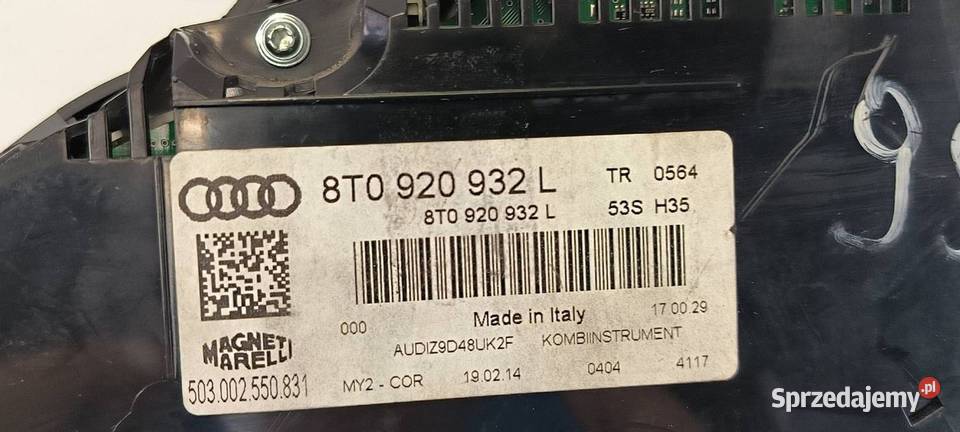 LICZNIK ZEGAR AUDI A5 8T0920932L Lipno sprzedam