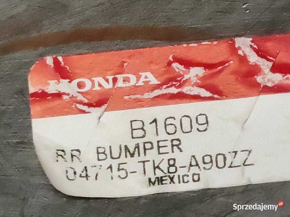 NOWY Oryginalny Zderzak Tył Tylny Honda Odyssey wielkopolskie Pleszew sprzedam
