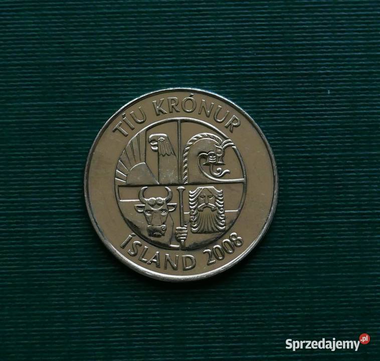 ISLANDIA 10 koron 2008r śląskie Gliwice