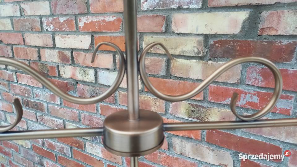 Żyrandol metalowy trzypunktowy kolor satynowy Gawroniec