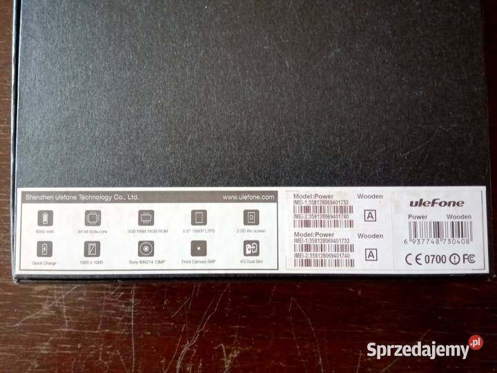 Sprzedam Smarfona UleFone Power Wooden Pozostałe Wschowa