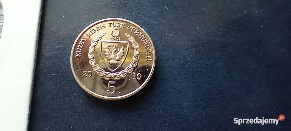 Stare monety 5 kurus 2010 Północny Cypr Lesko sprzedam