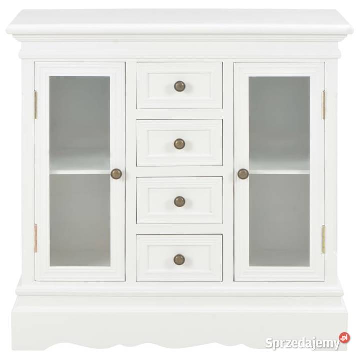 vidaXL Komoda biała 70 x 28 x 70 lite drewno