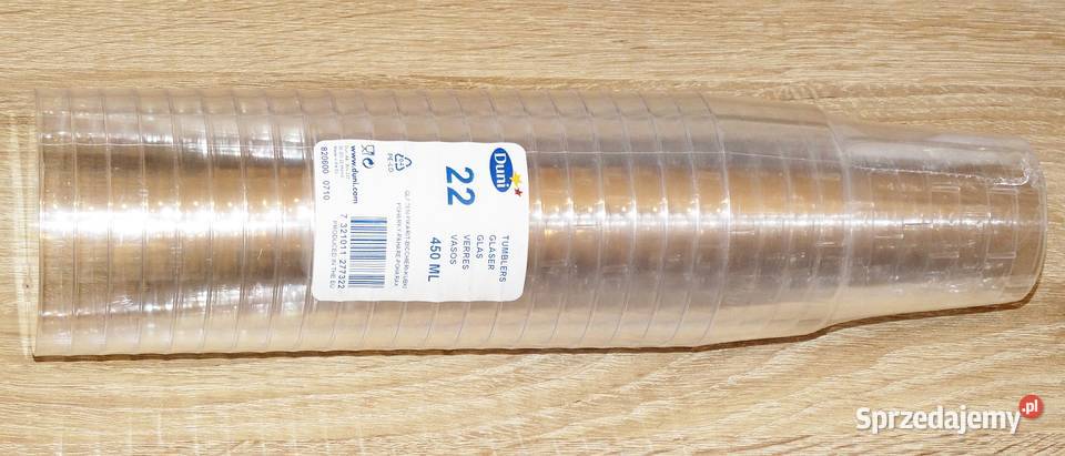 Kubki szklanki kufle plastikowe twarde PELD DUNI Gliwice sprzedam
