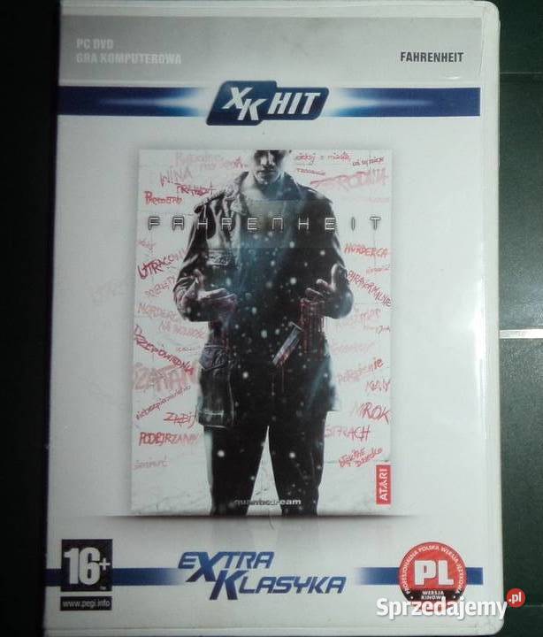 gra Fahrenheit Klasyka PC DVD BOX 2007 super przygodowe podkarpackie