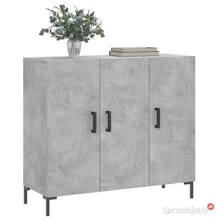 Szafka szarość betonu 90x34x80 materiał Warszawa