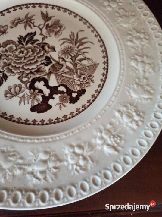 Talerz WESLLEY Made in England Reliefy kolor Gdańsk