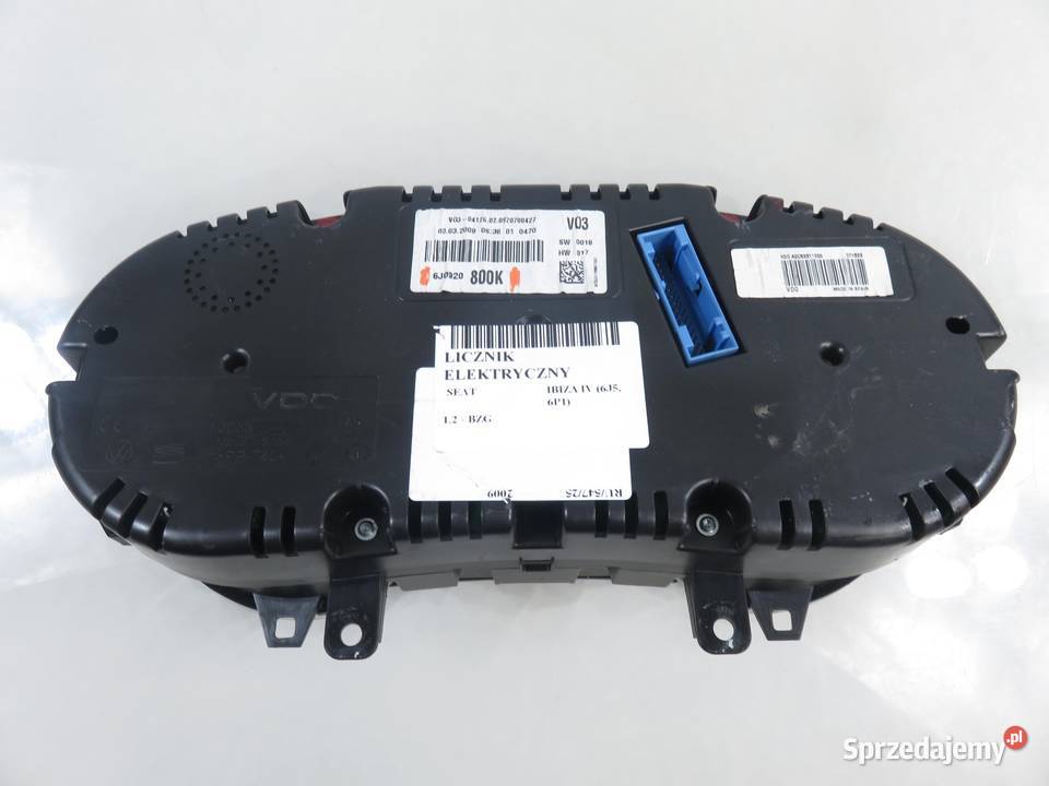 LICZNIK SEAT IBIZA IV 12 12V 6J0920800K osobowe