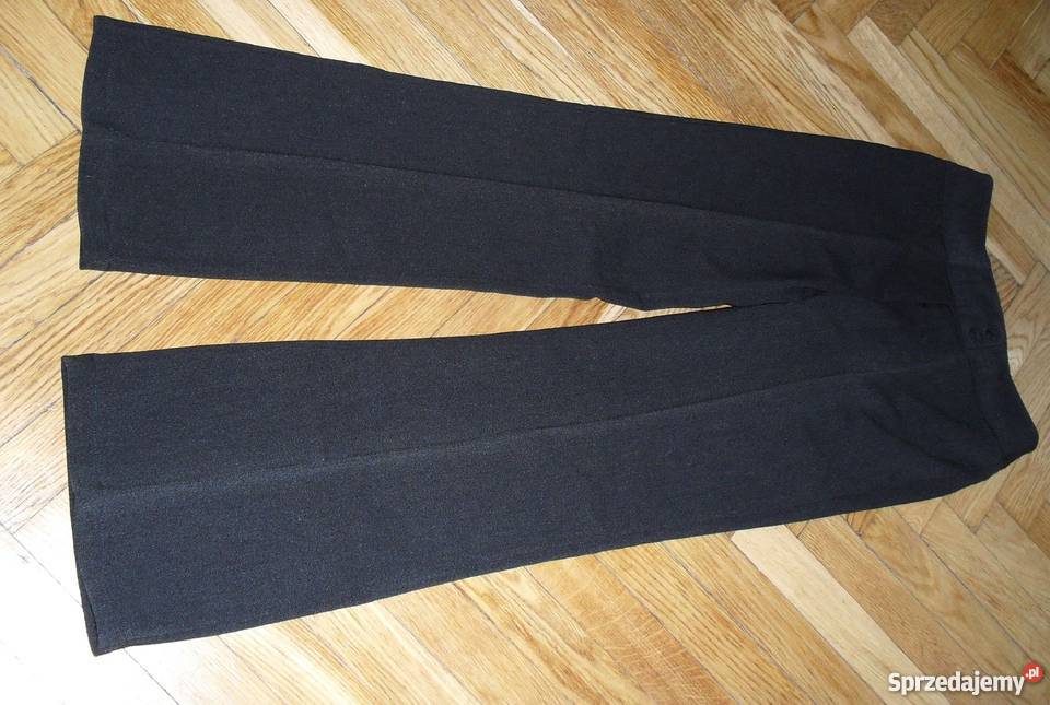 ELEGANCKIE CIEPLE SPODNIE Z MATERIAŁU R42 Łódź