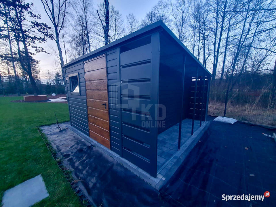 Domek Ogrodowy 3x4 wiata 1x4 drzwi okno rynny Nowy Sącz