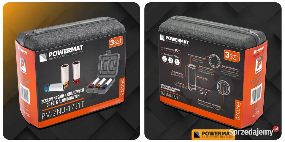 Zestaw nasadek udarowych do felg aluminiowych Pozostałe Katowice sprzedam