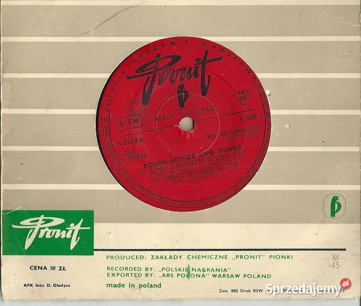 Polish Actors Sing Songs Aktorzy śpiewają płyta winylowa Łódź sprzedam