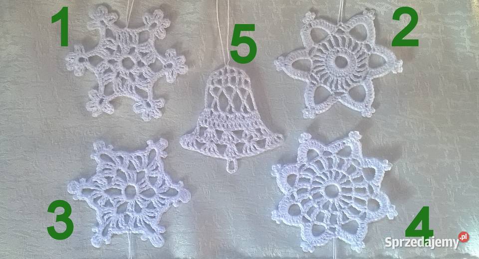 Gwiazdki szydełkowe śnieżynki 89 Pozostałe Mława