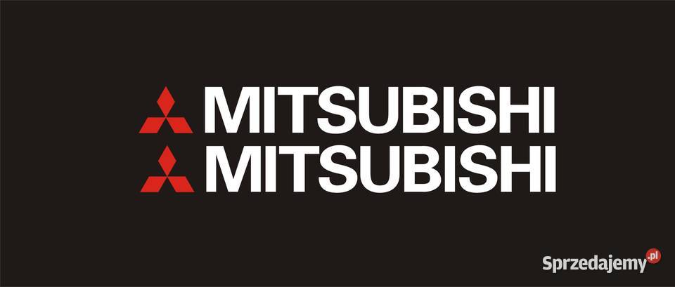 MITSUBISHI 2 40x45 białe Naklejki Tuningowe na Akcesoria samochodowe Kraków