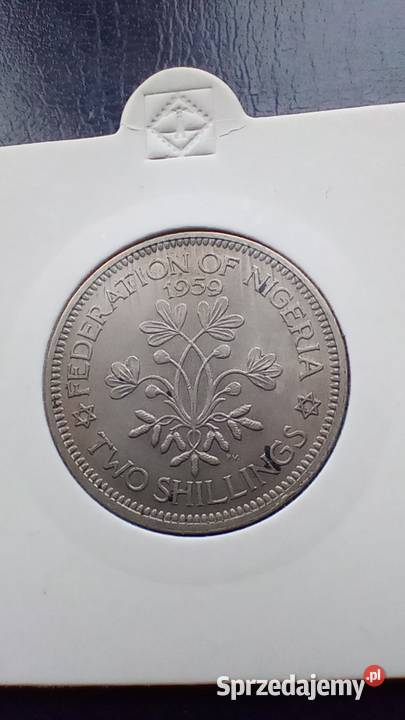 Stare monety 2 szyling 1959 Nigeria Lesko
