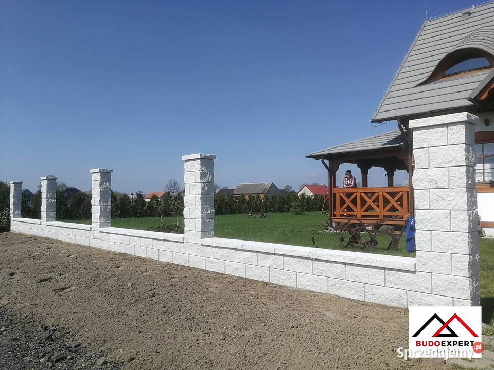 OGRODZENIA ŁUPANE bloczek betonowy łupany JONIEC sprzedam