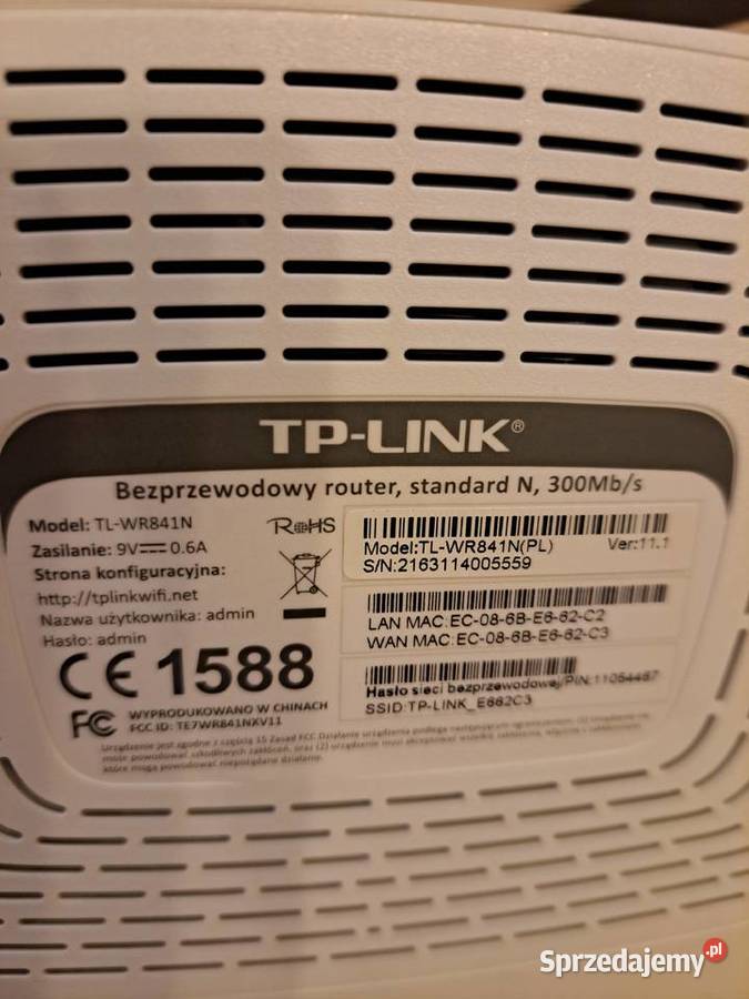 Router TPLINK 300Mbs Krępiec