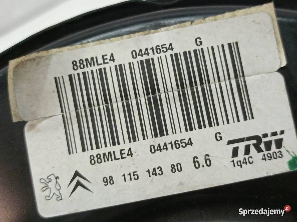 POMPA HAMULCOWA SERWO 9811514380 Peugeot 208 I Pompy hamulcowe