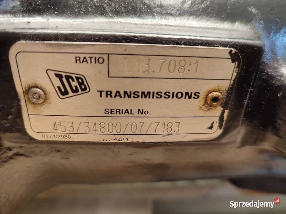Obudowa osi napędowej 453 34800 JCB 53595 Wilkowo