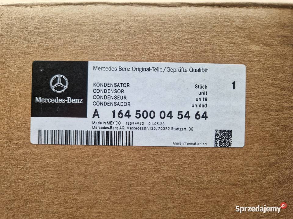 MERCEDES ML W164 63AMG CHŁODNICA KLIMATYZACJI pomorskie Gdańsk
