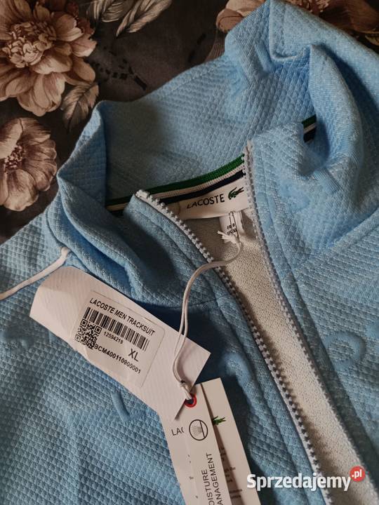 Komplet dresowy Lacoste Tracksuit błękitny