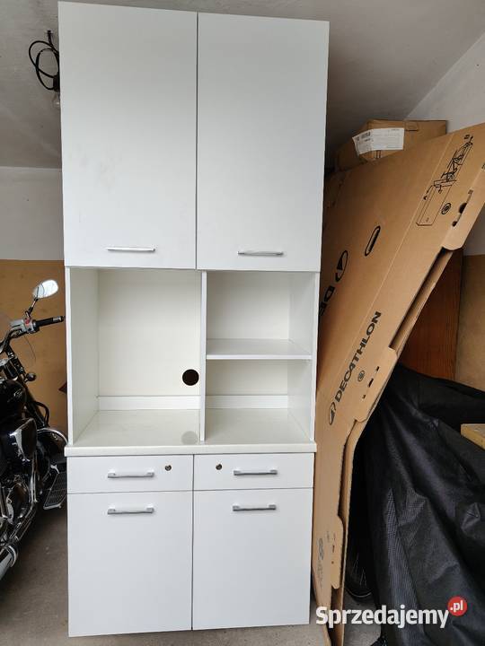 Biała szafa regał kuchenna biurowa Gniezno sprzedam