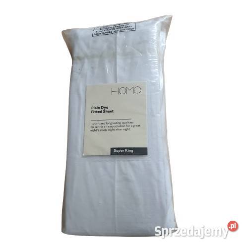 prześcieradło z gumką argos home 135x 190 białe Częstochowa